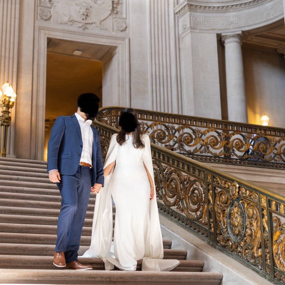 White Engagement/Wedding/Bridal Dress (Custom made)